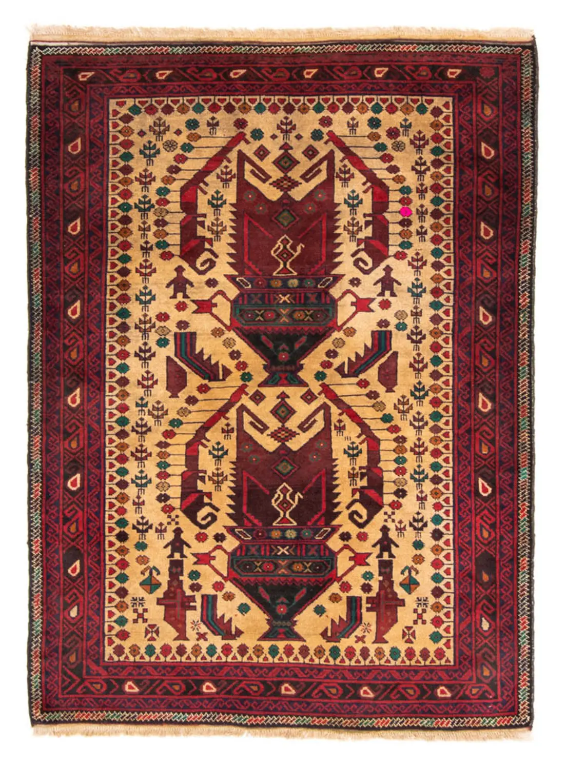 Belutsch Teppich - 169 x 118 cm - beige