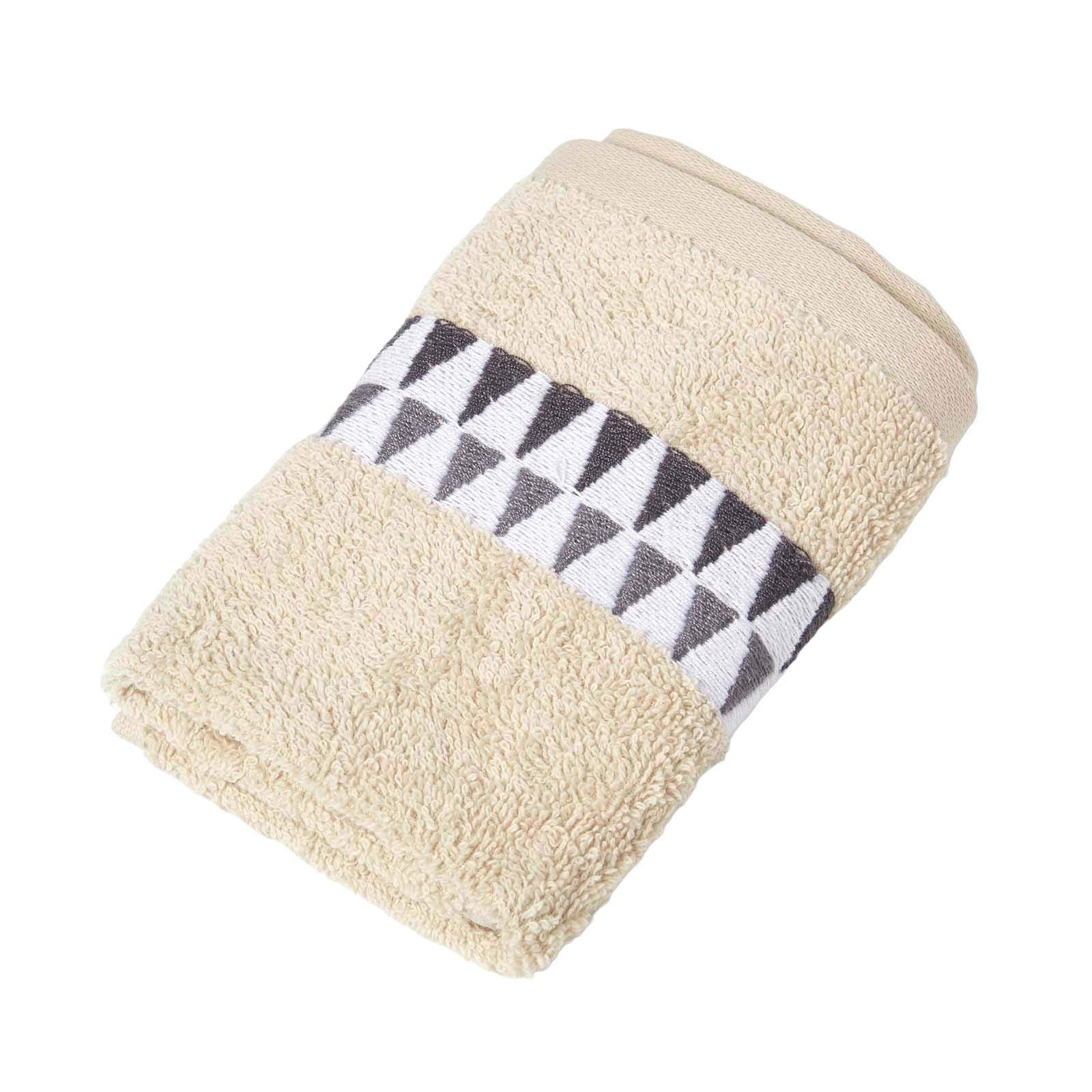 Homescapes Frottier-Handtuch 50x90 Cm Beige Mit Bordüre – Weich, Saugstark & Schnelltrocknend