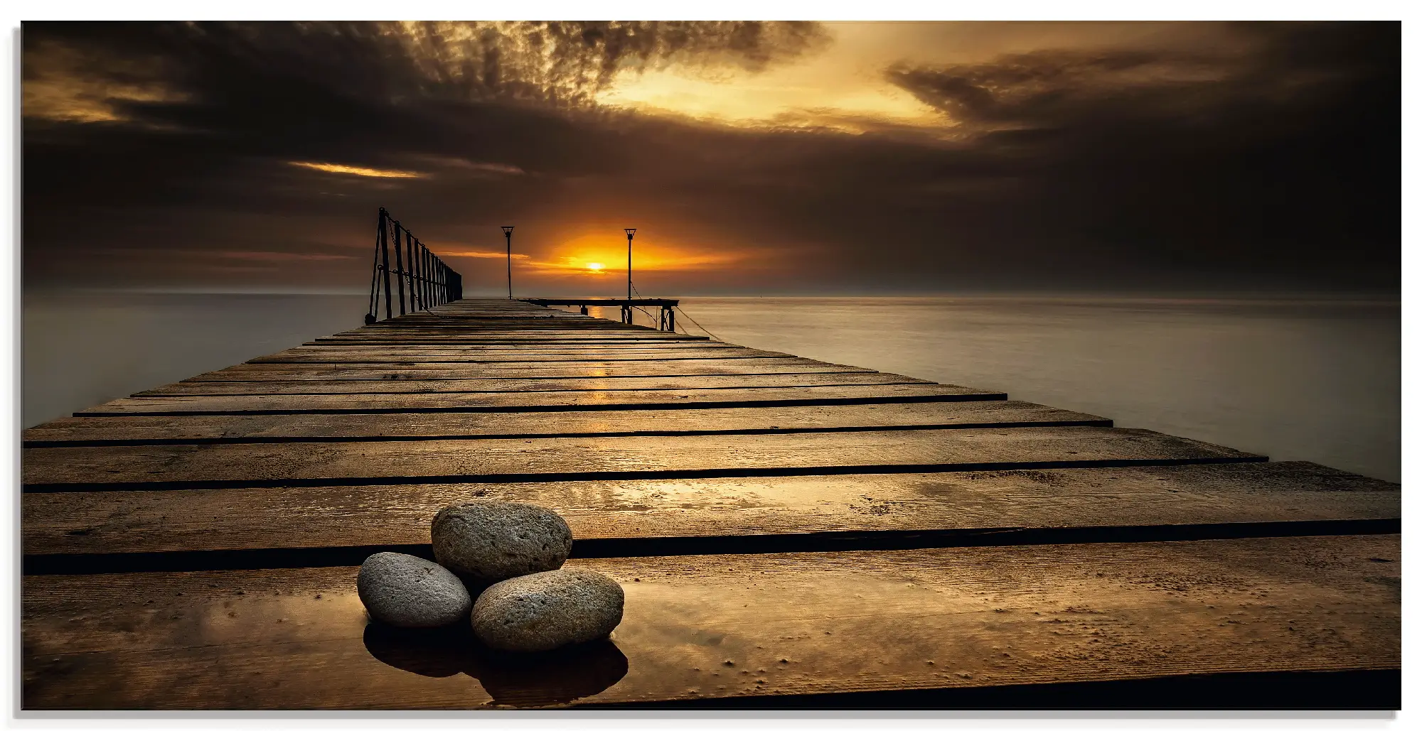 Glasbild Sonnenaufgang am Schwarzen Meer | Bilder
