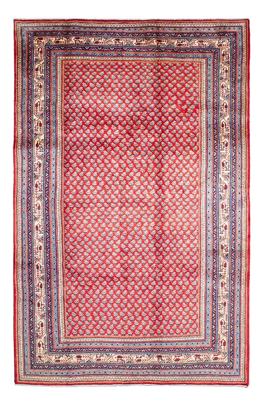 Perserteppich - Mir - 308 x 207 cm - rot | Kurzflorteppiche