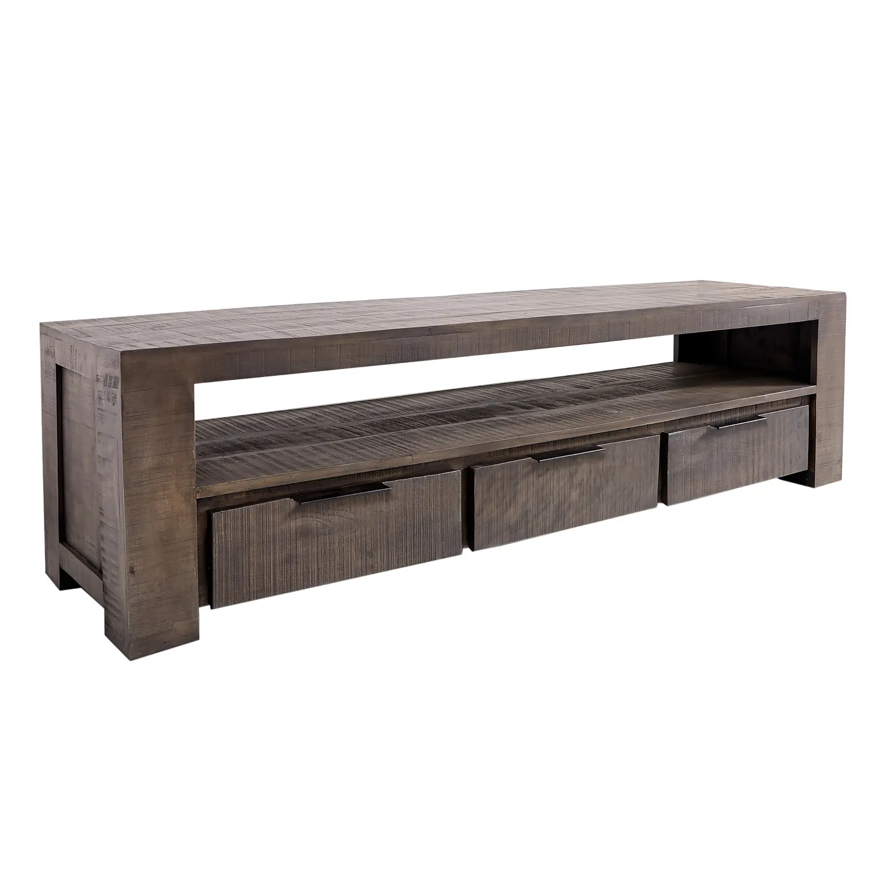 TV-Board IRON CRAFT 170cm grau Mangoholz