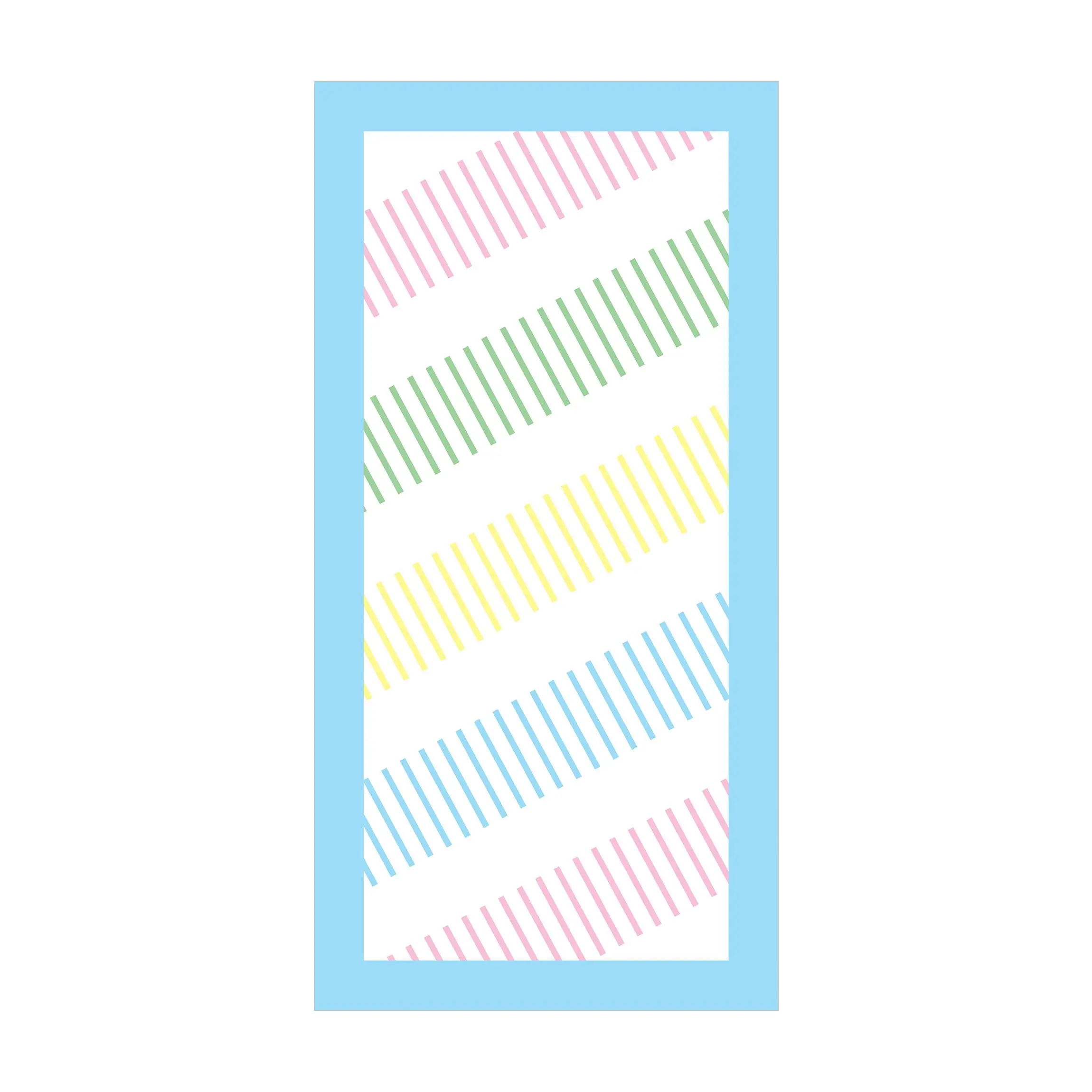 Pastell in mit Linienspuren Rahmen