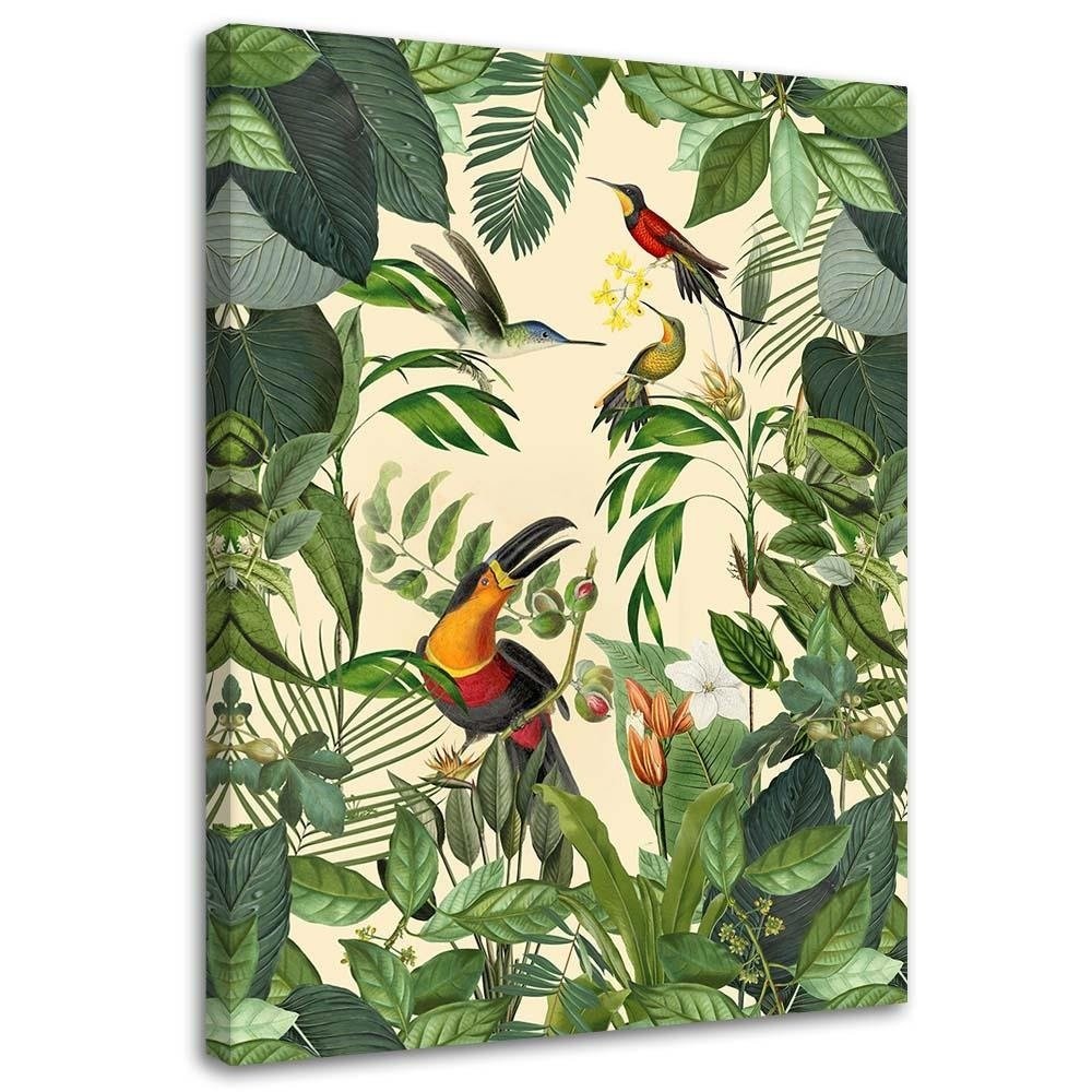 3D-Tischläufer "Papageien & Dschungel" – Wasserdicht, 152x33 Cm, Aus Polyester