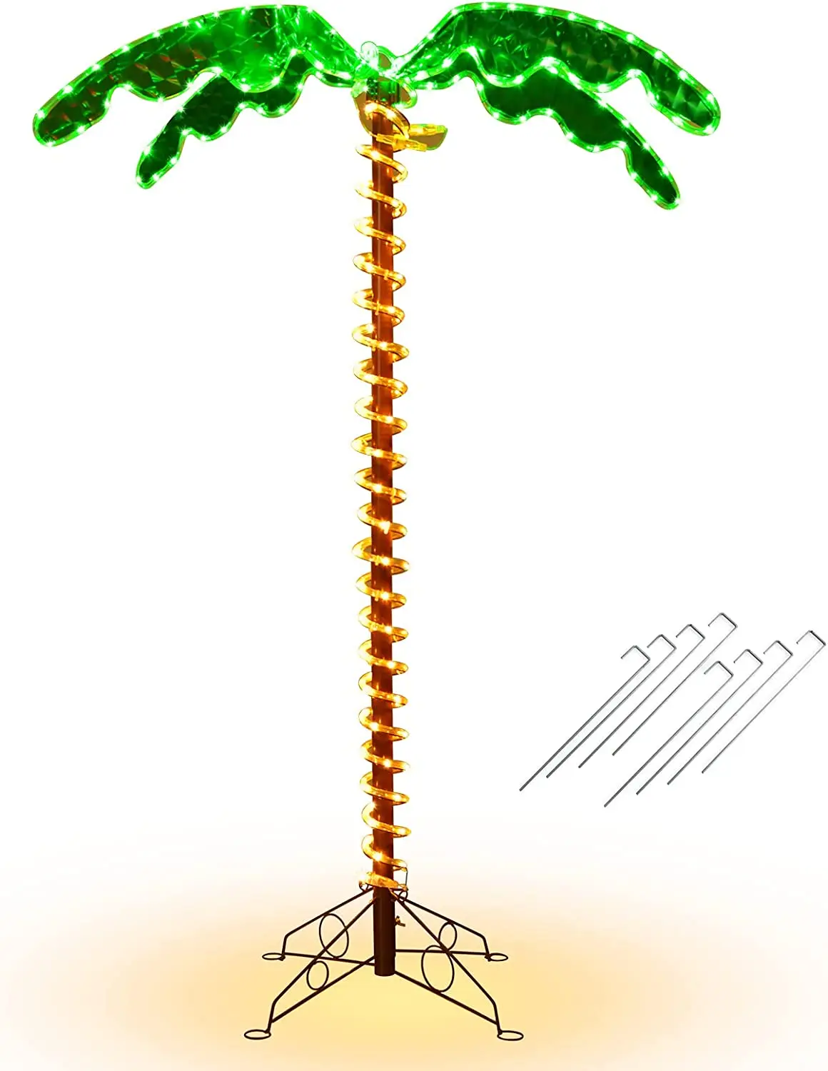 154cm K眉nstliche beleuchtete Palme | Kunstpflanzen