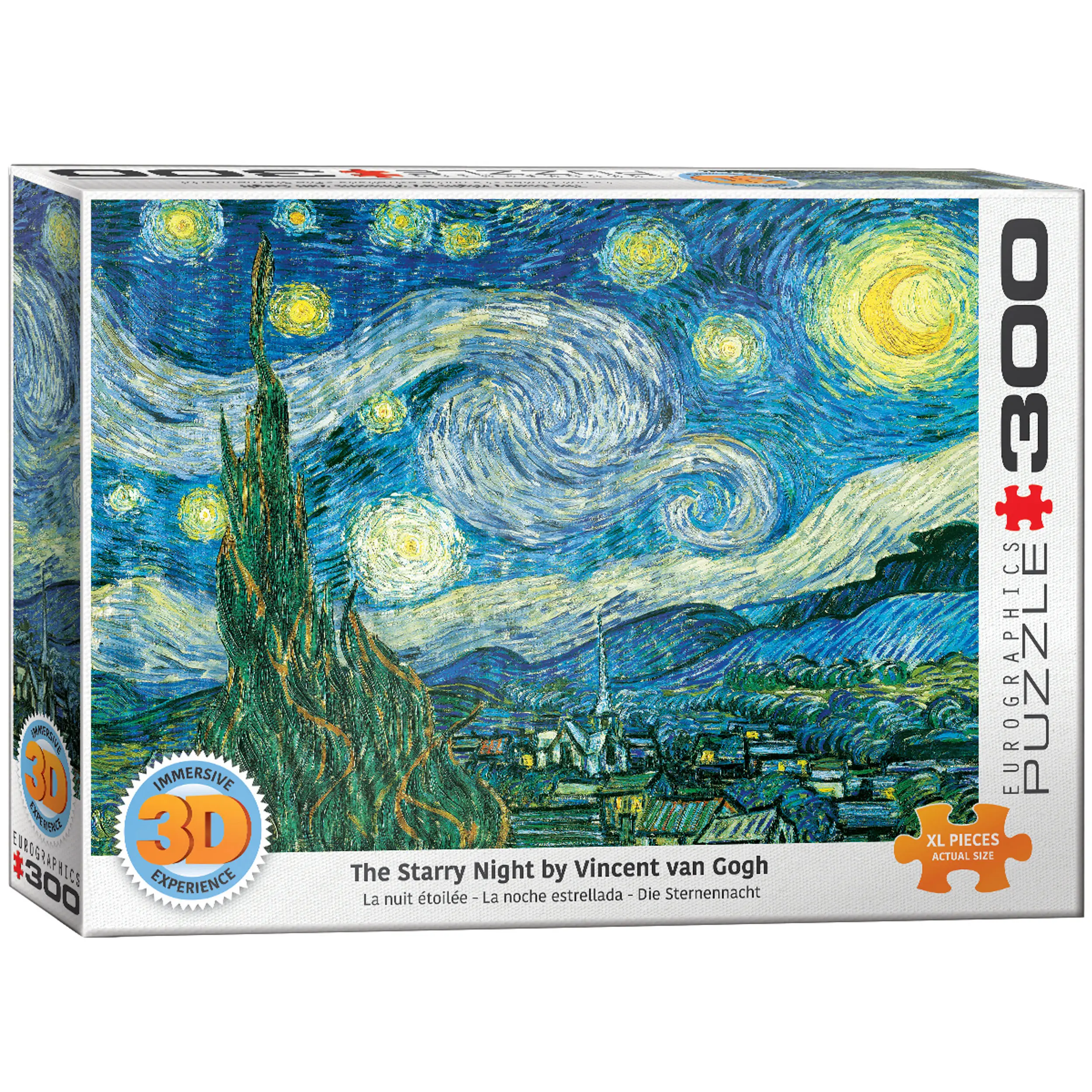 Puzzle 3D-Optik Sternennacht - van Gogh