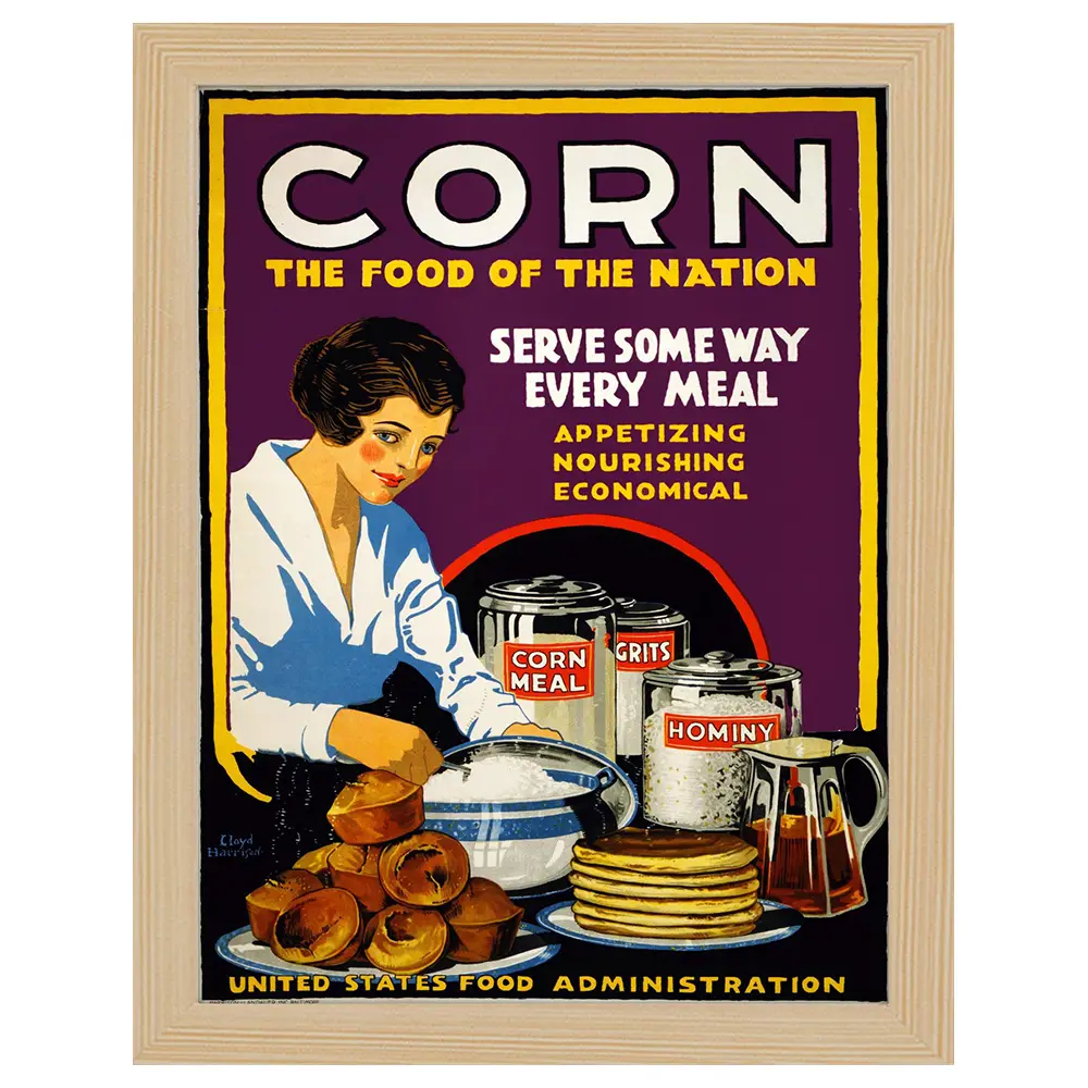 Bilderrahmen Corn The Food of The Nation