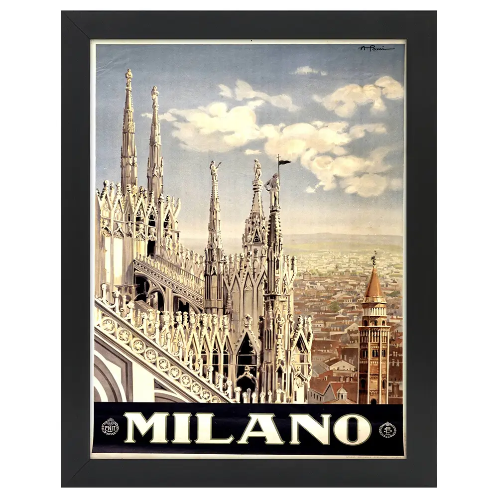 Bilderrahmen Poster Milano