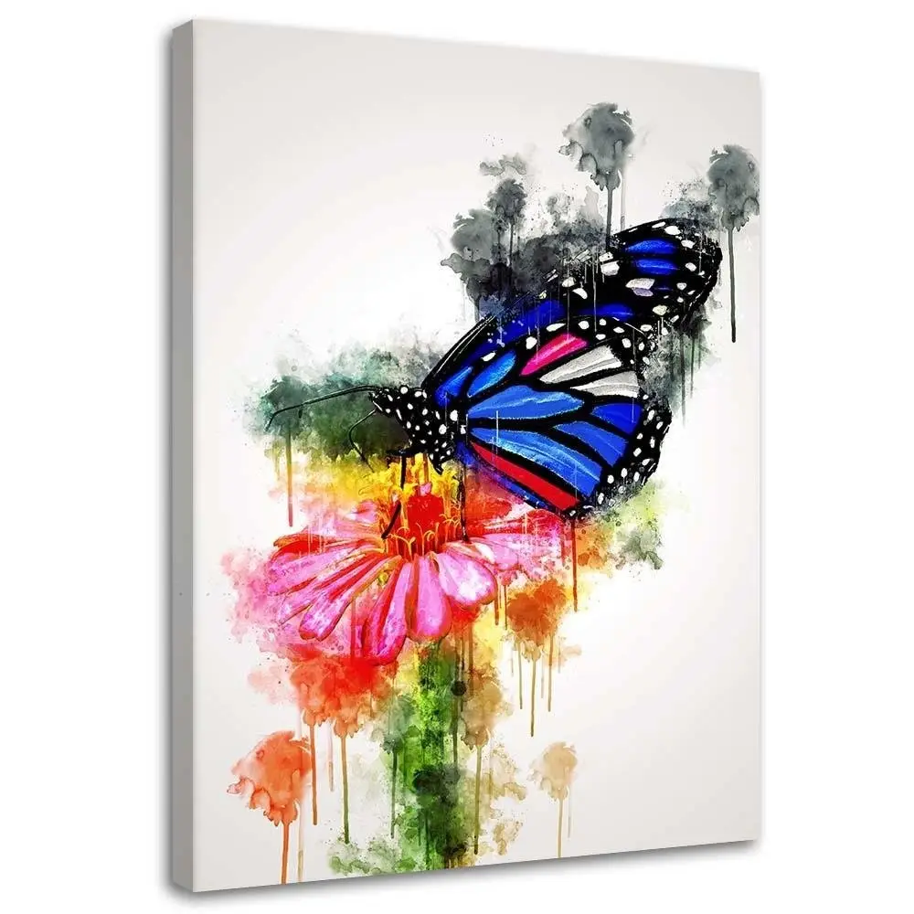 Wandbild Bunte Schmetterlinge Abstrakt