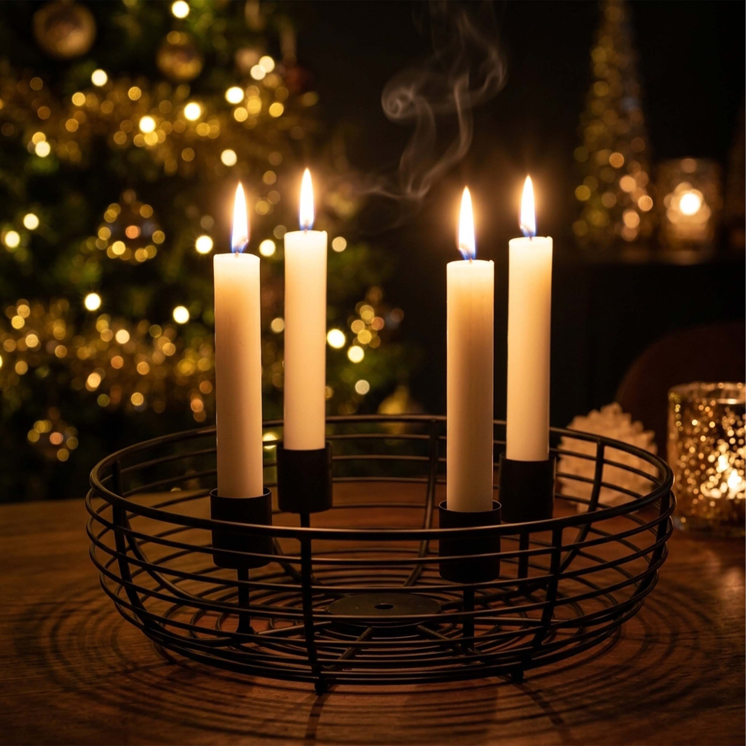 Adventskranz Metallschale kaufen