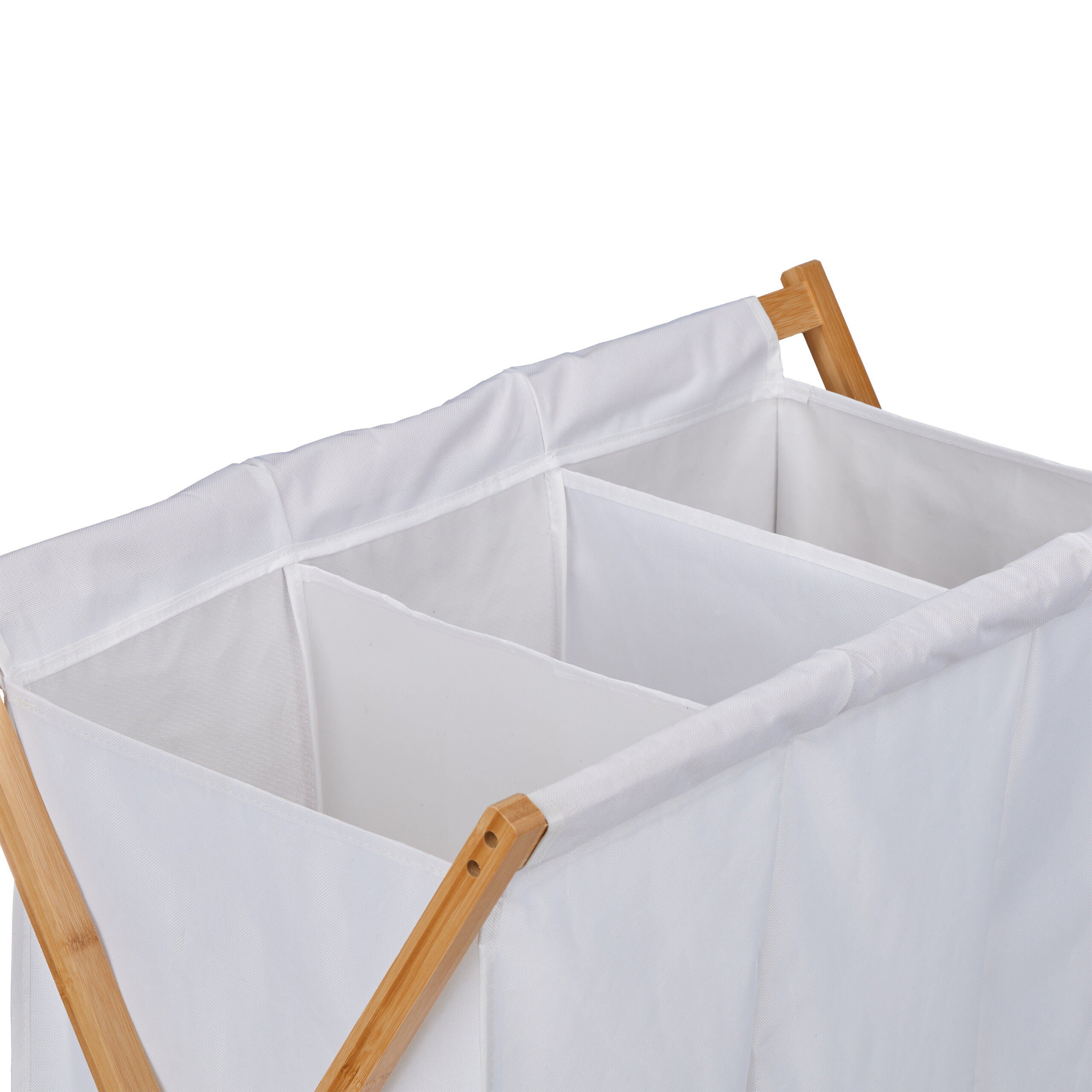 Meuble à Linge Tidy 3 Paniers – 78cm – Bambou Naturel – Paris Prix
