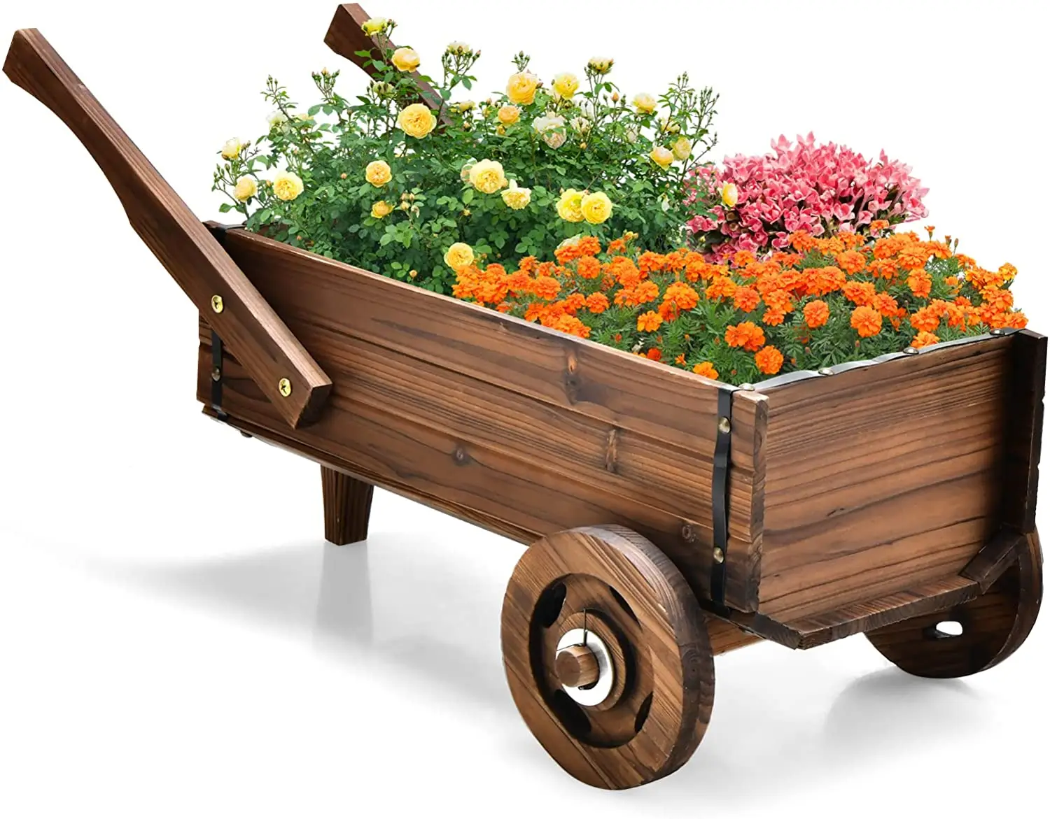Holz, Blumenwagen Pflanzwagen