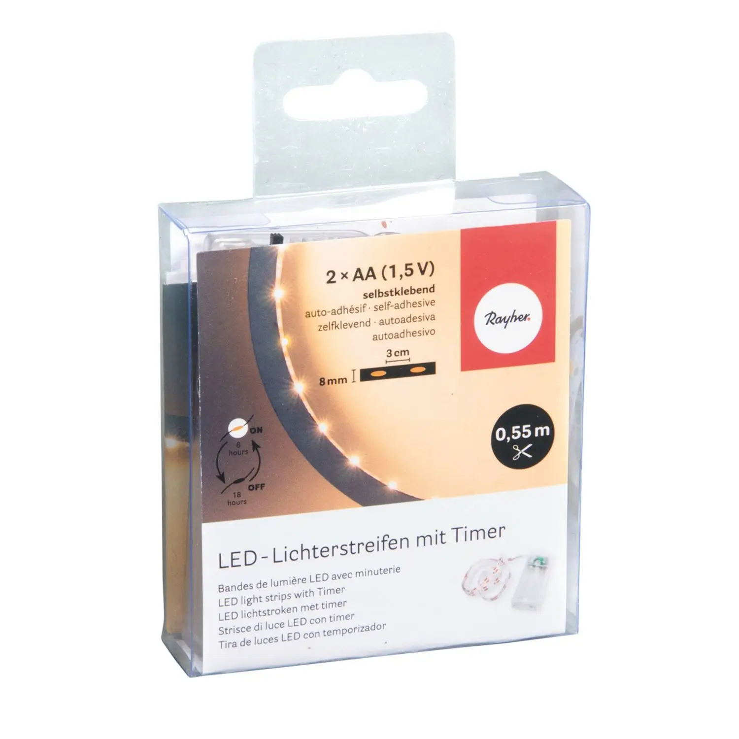 Leuchtstreifen 55 6mm mit LEDs 16