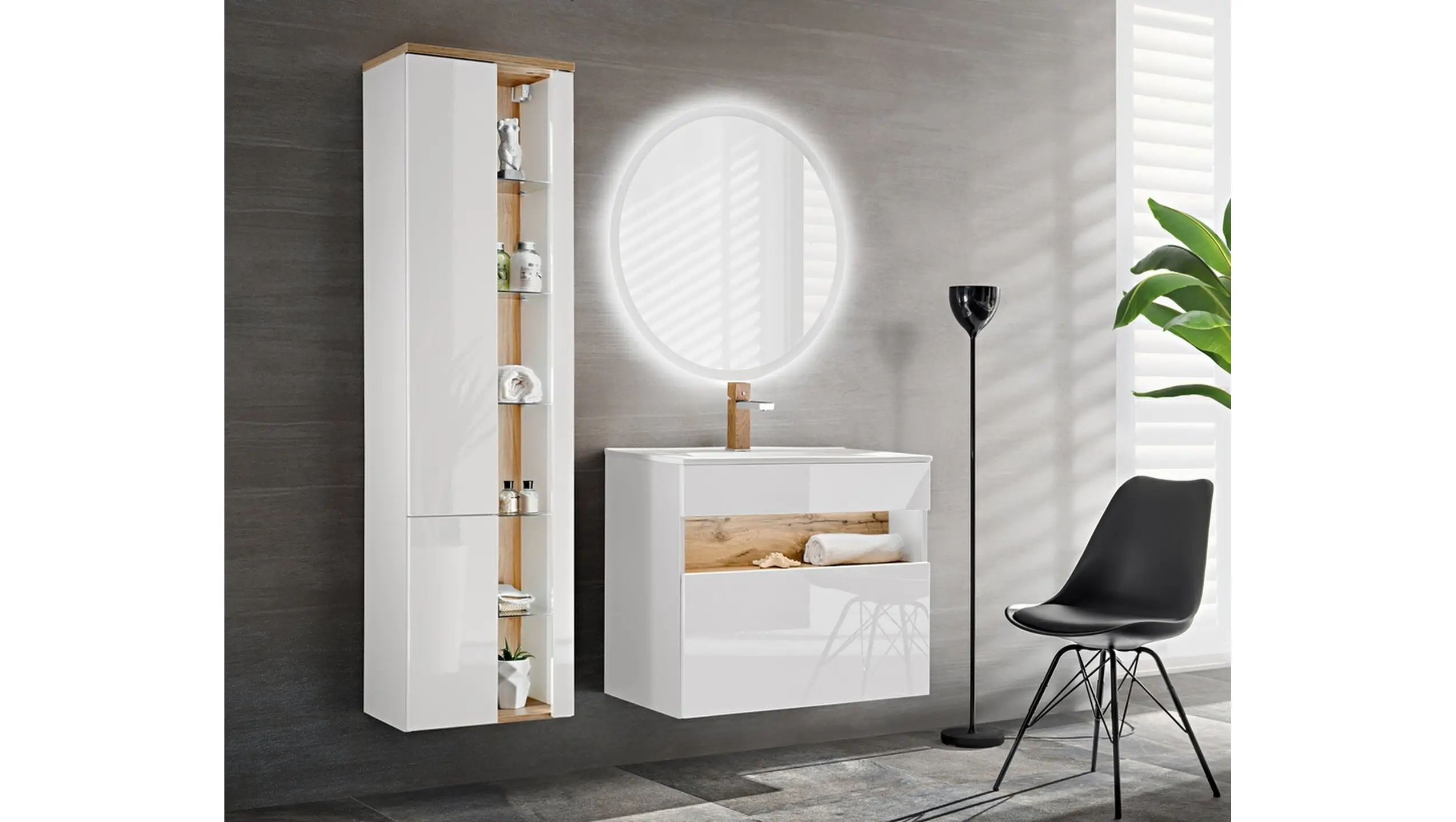 Badezimmerset Banama III 80 SET WHITE