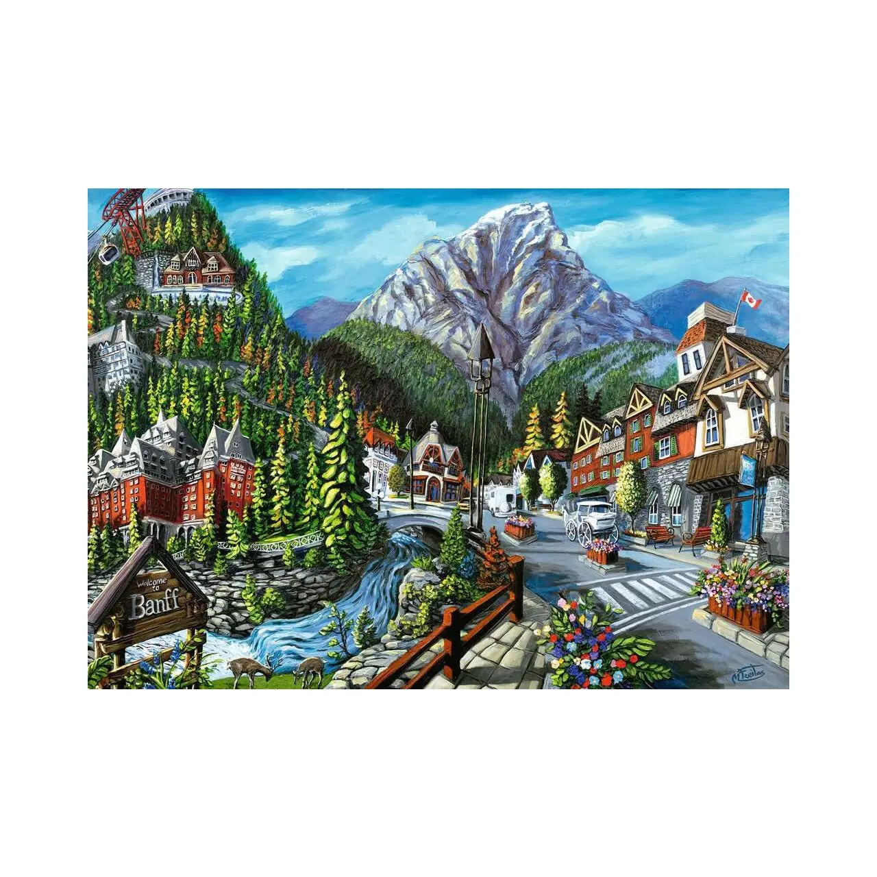 Banff Willkommen in 1000 Teile Puzzle