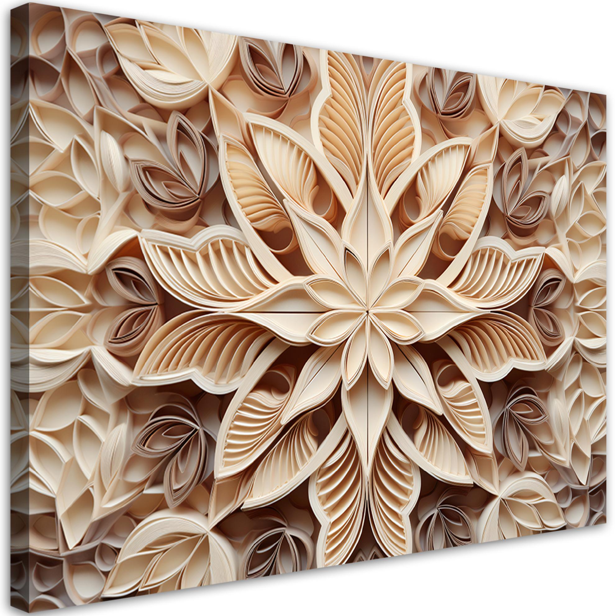 Wanddeko Blumen 3d