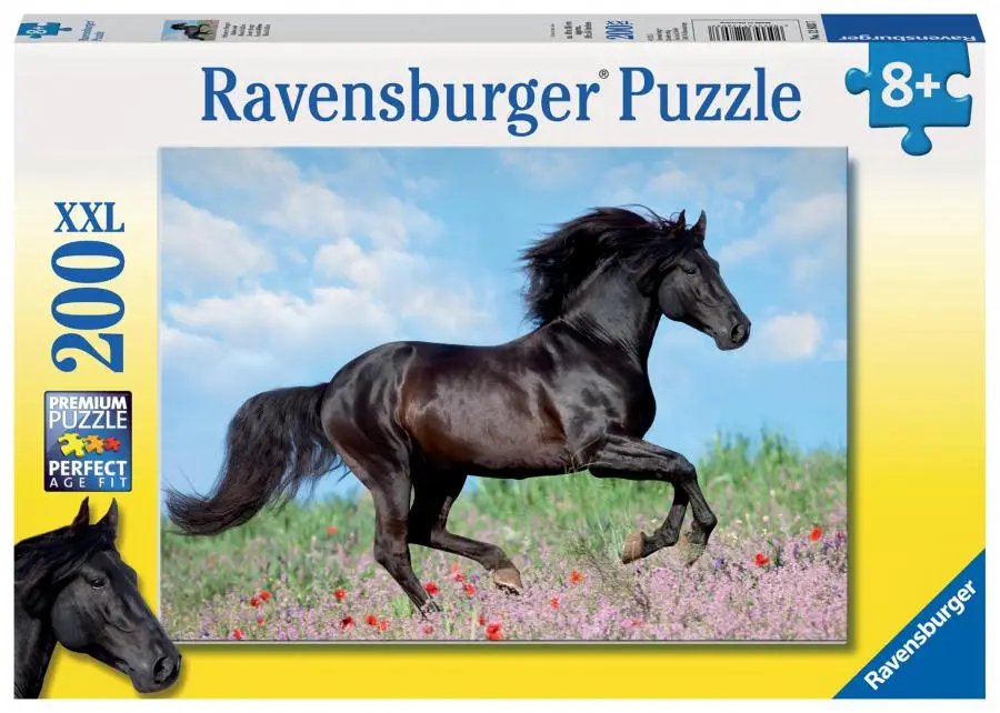 XXL Puzzle Pferd Schwarzes