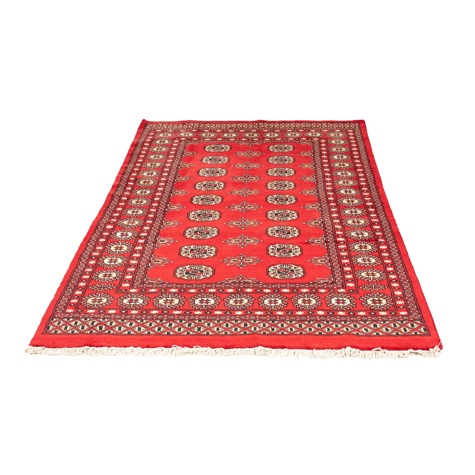 Pakistan Teppich - 183 x 118 cm - rot | Kurzflorteppiche