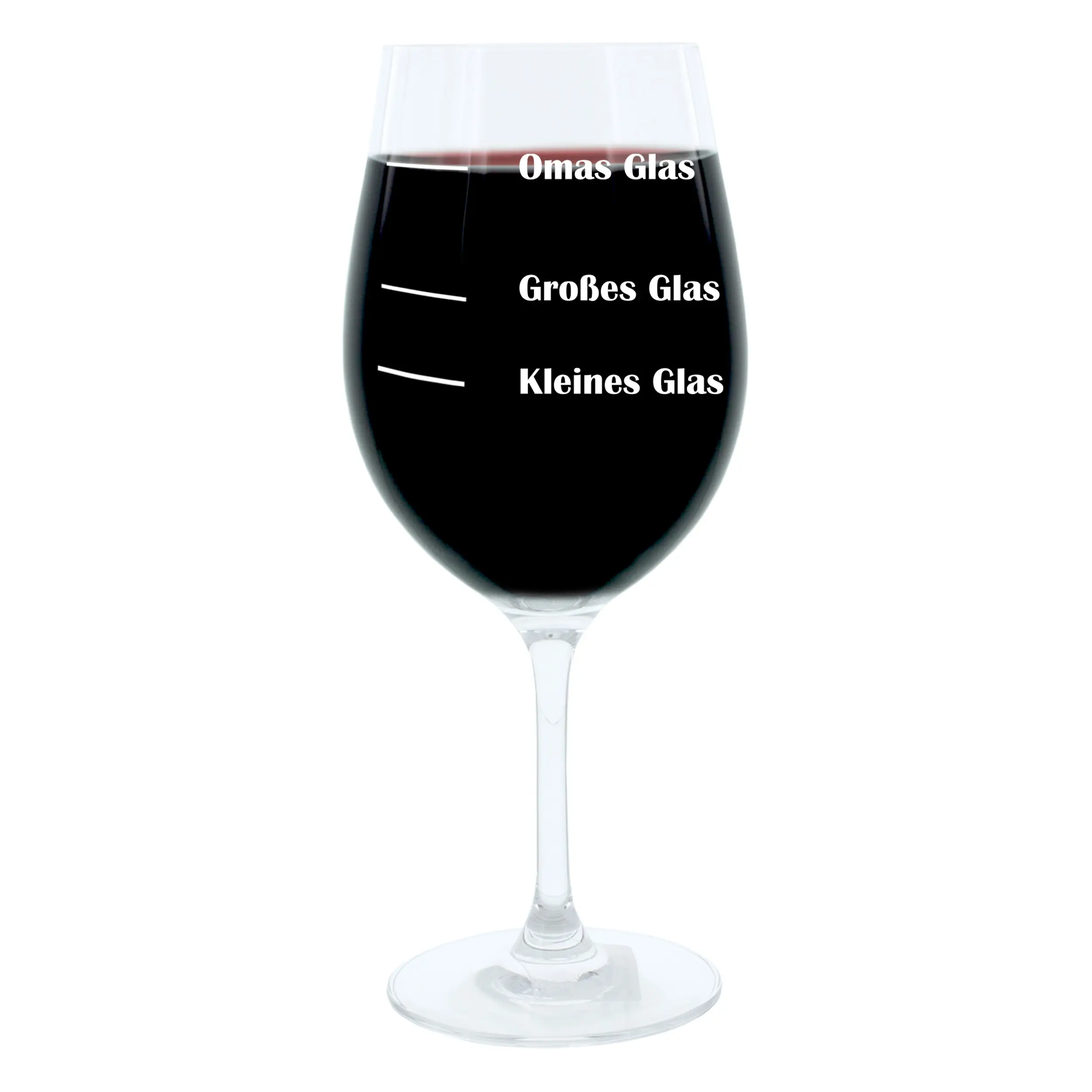 Gravur-Weinglas XL Omas Glas | Weingläser