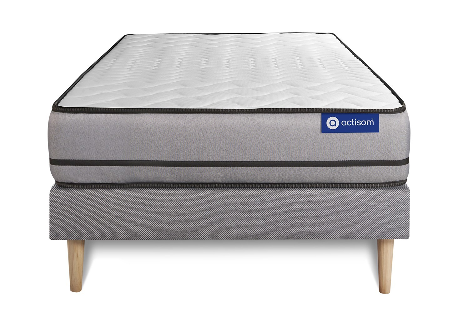 Matelas + sommier 140x190 ressorts ensachés ACTISOM - Actiflex pur -  Conforama