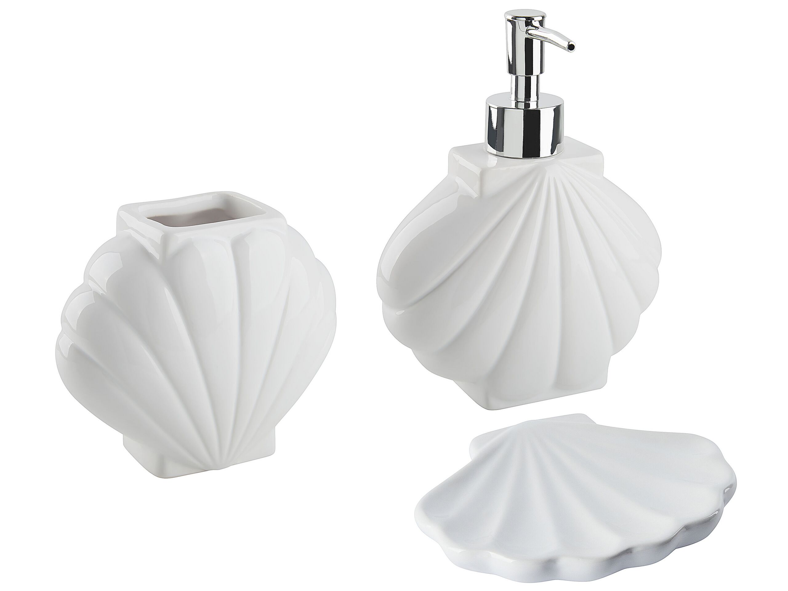 Badezimmer-Zubehör SHELL 3-tlg kaufen | home24