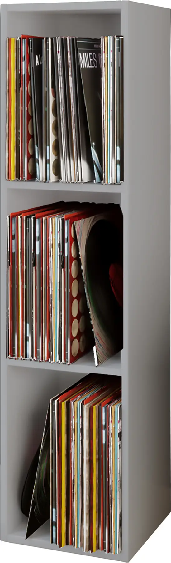 Holz Schallplatten Platto LP 3fach Regal