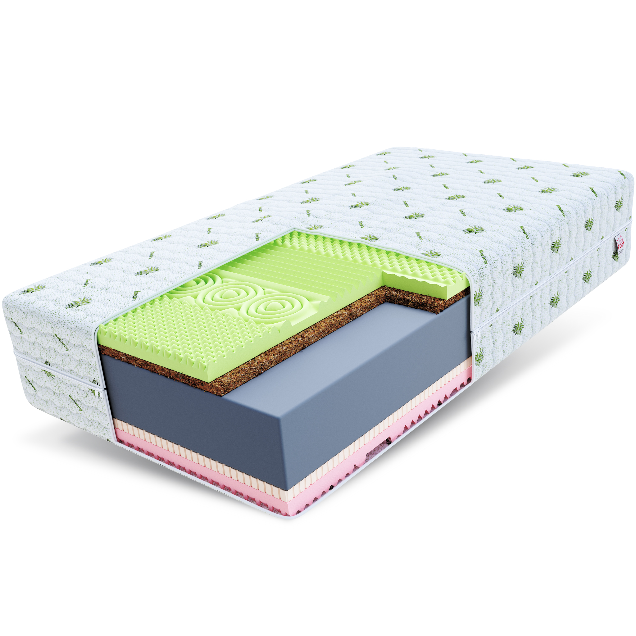 EVERGREENWEB Orthopädische Kaltschaum-Matratze 165x195 Cm – 20 Cm Hoch Mit 2 Visco-Kissen