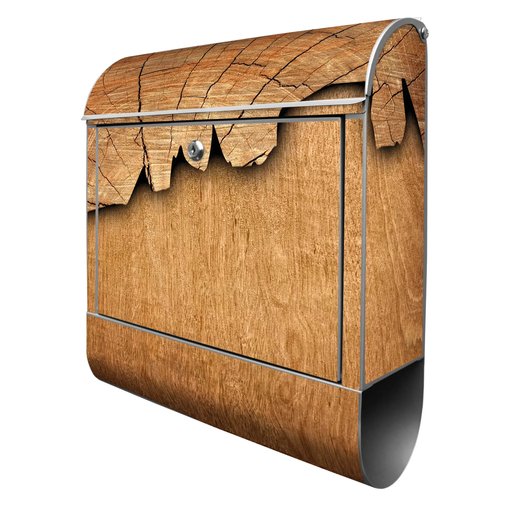 Stahl Holz Briefkasten