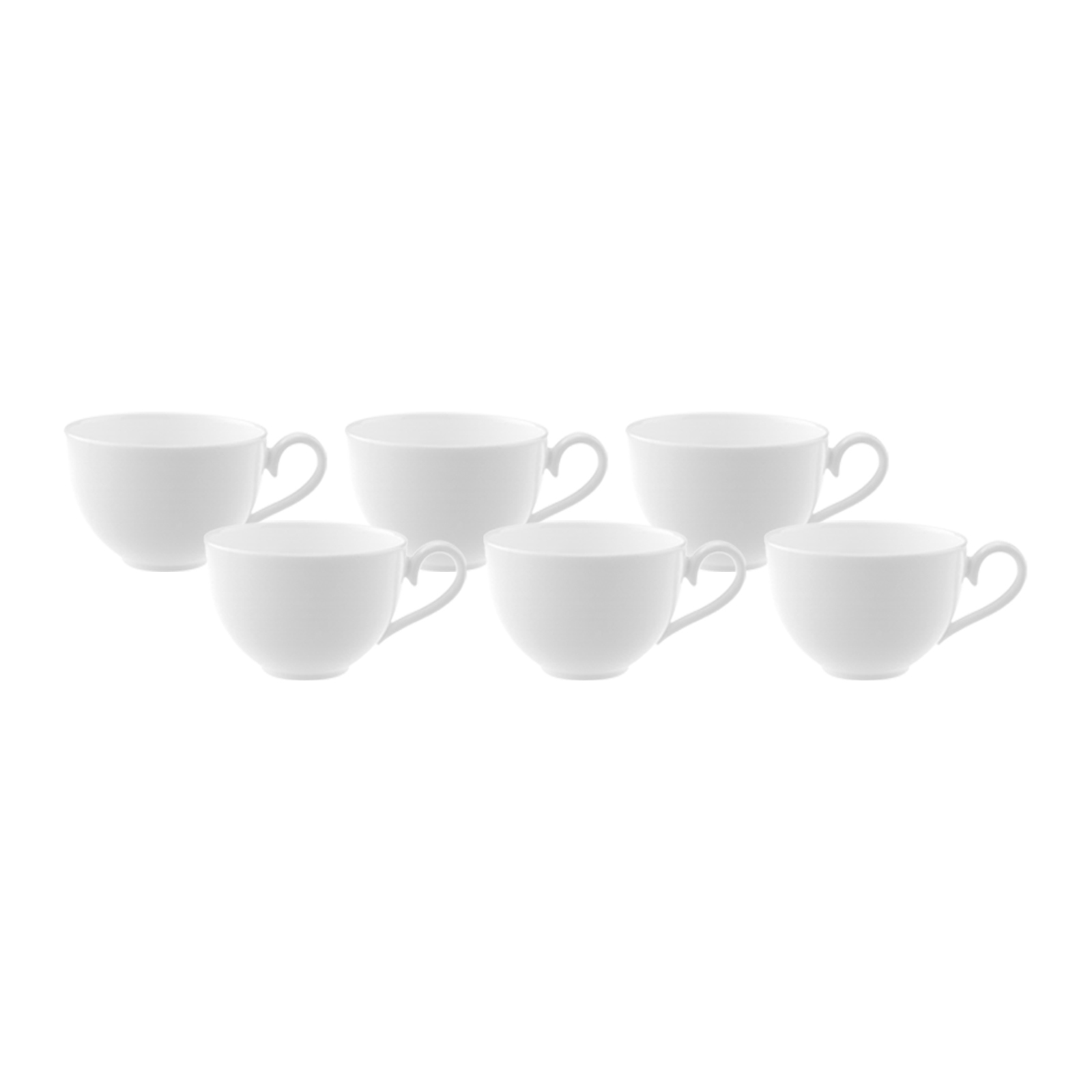 Kaffeebecher Aus Porzellan Fine Bone China 380 Ml 6er Set - Nurso Shop