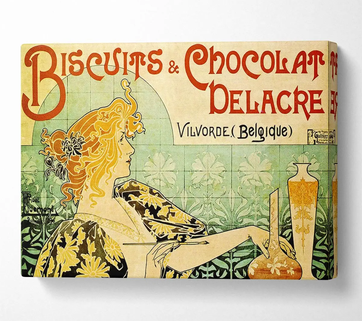 Wandkunst Delacre Kekse Chocolat und