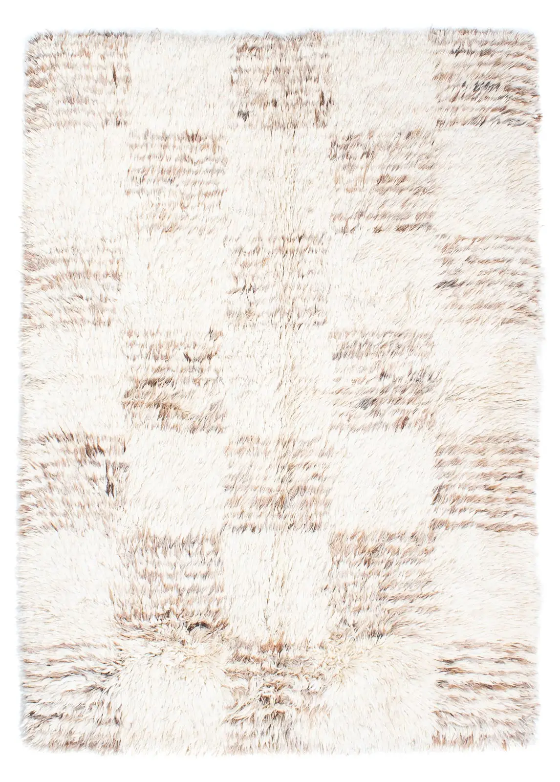 Hochflor Teppich - 243 x 172 cm - beige | Hochflor-Teppiche