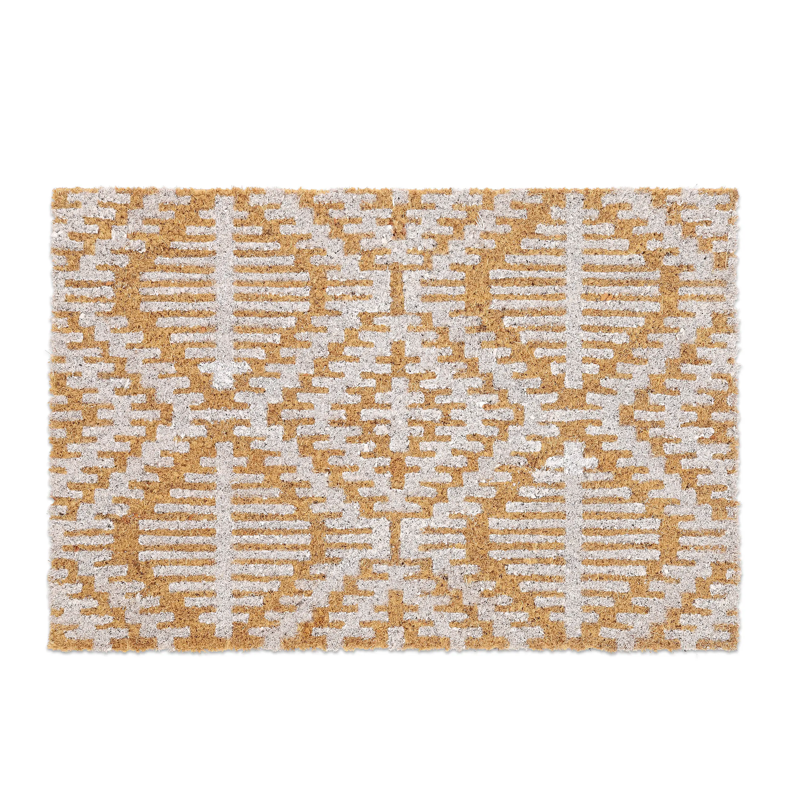 Kokos Fußmatte mit geometrischem Muster | Fußmatten