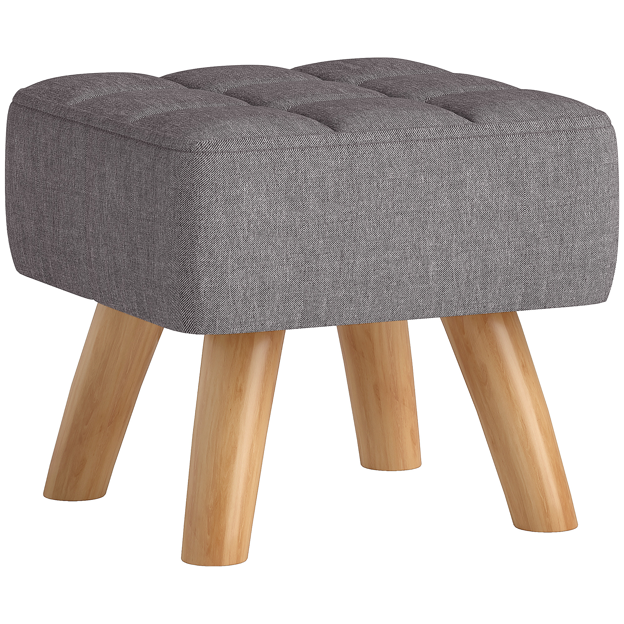 Zeller Present Repose-Pieds En Bois Tendre 39 X 19 X 21 Cm - Tabouret Multifonction