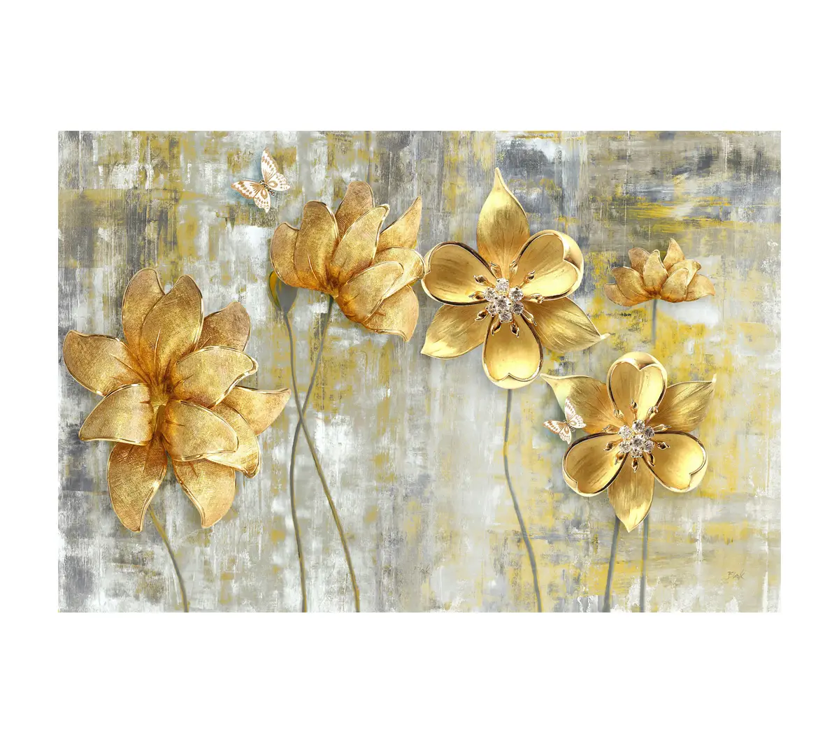 Sch枚nheit Wandkunst Blumen Gelbe