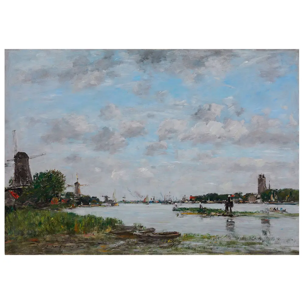 脿 Boudin E. Dordrecht Wandbild Meuse La