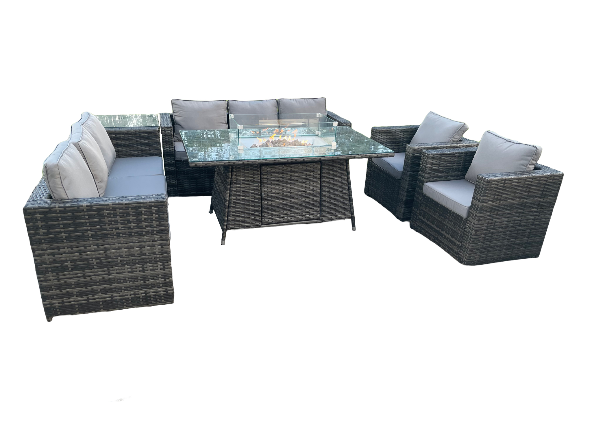 8Sitzer Rattan Gartenmöbel Gartensofa kaufen home24