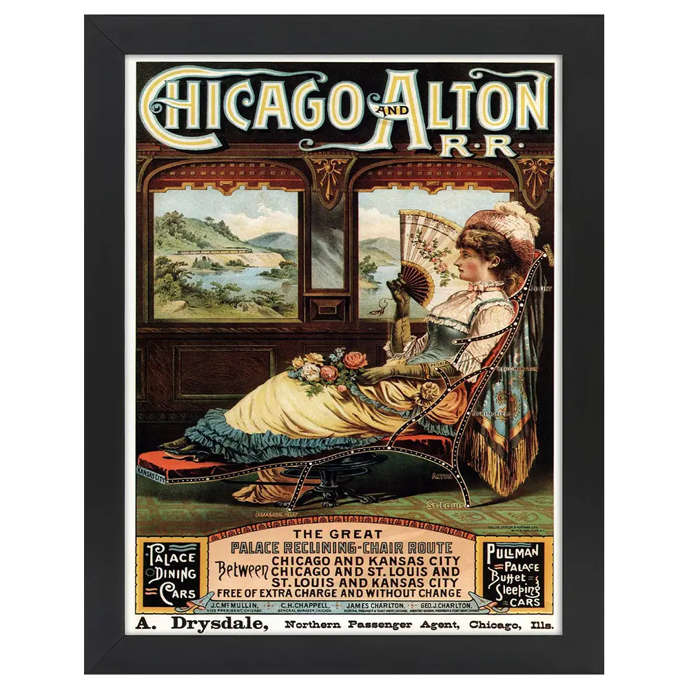 Bilderrahmen Chicago & Alton Railroad