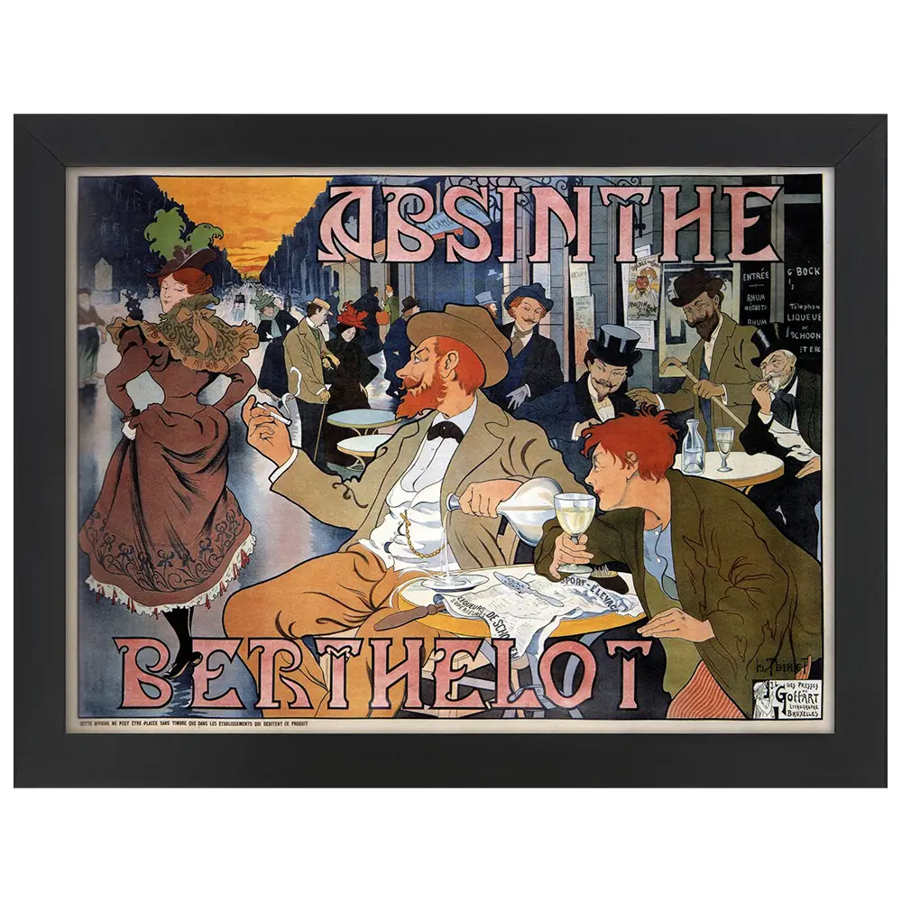 Absinthe Poster Berthelot Bilderrahmen