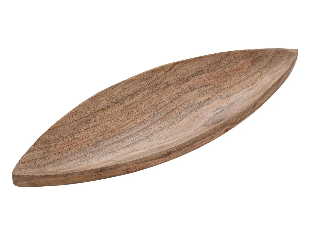 Dekoschale Boot Holz oval schifff枚rmig