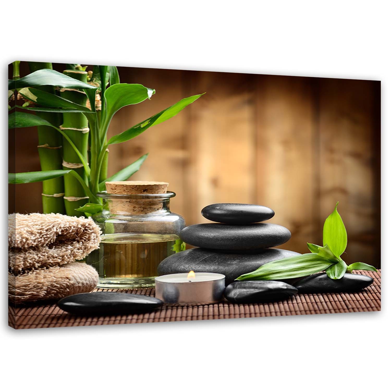 Spa | Wandbild kaufen home24 Steine Zen Bambus