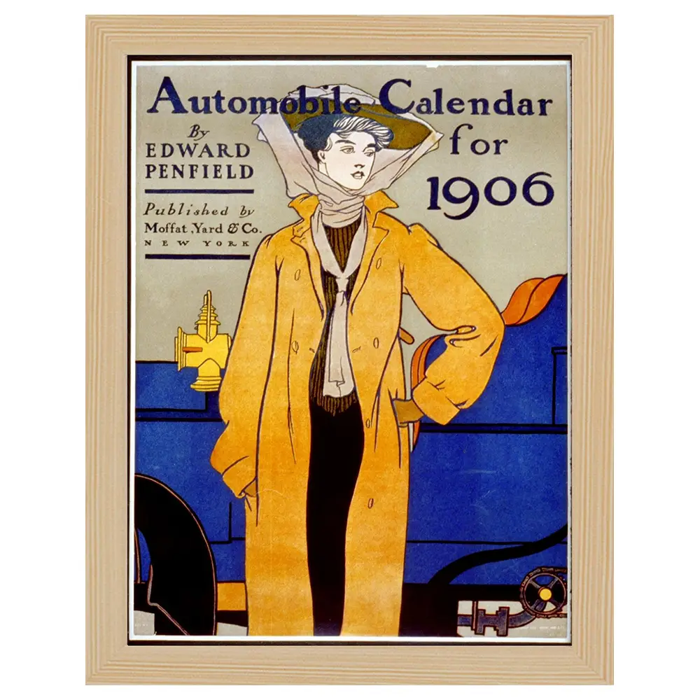 Bilderrahmen Automobile Calendar 1906