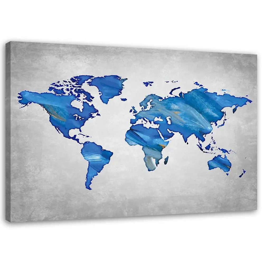 Bilder Weltkarte Blau