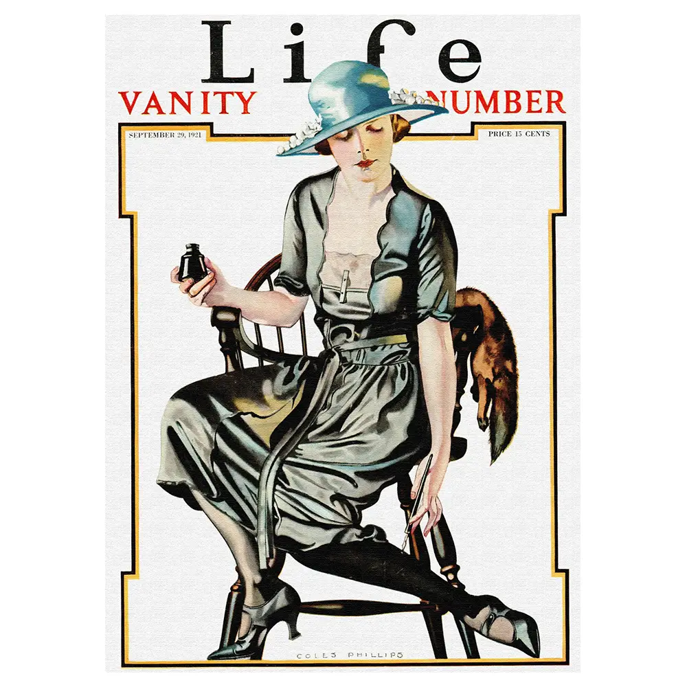 Life September Wandbild 1921 Magazine