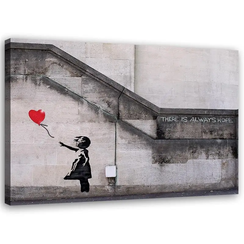 Bild Banksy M盲dchen mit Ballon Graffiti