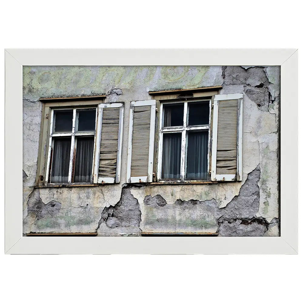Fenster Poster Bilderrahmen Verfallene