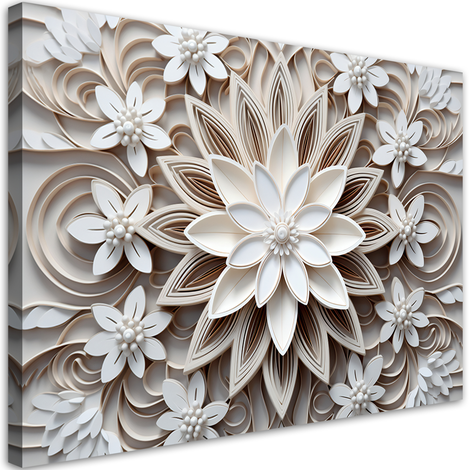 Wanddeko Blumen 3d