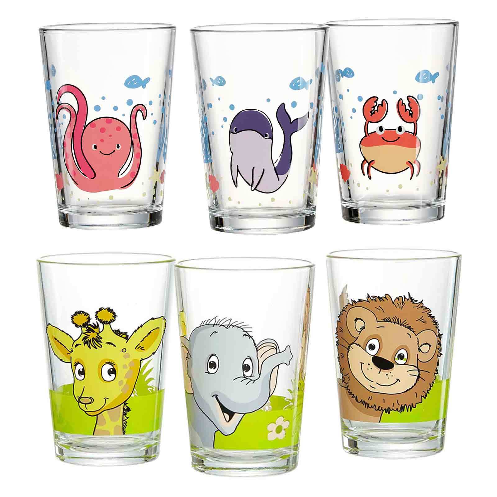 beo® 6er set texas be743 dschungel print mit vogel... Kindergläser Meer und Dschungel 6er Set kaufen | home24