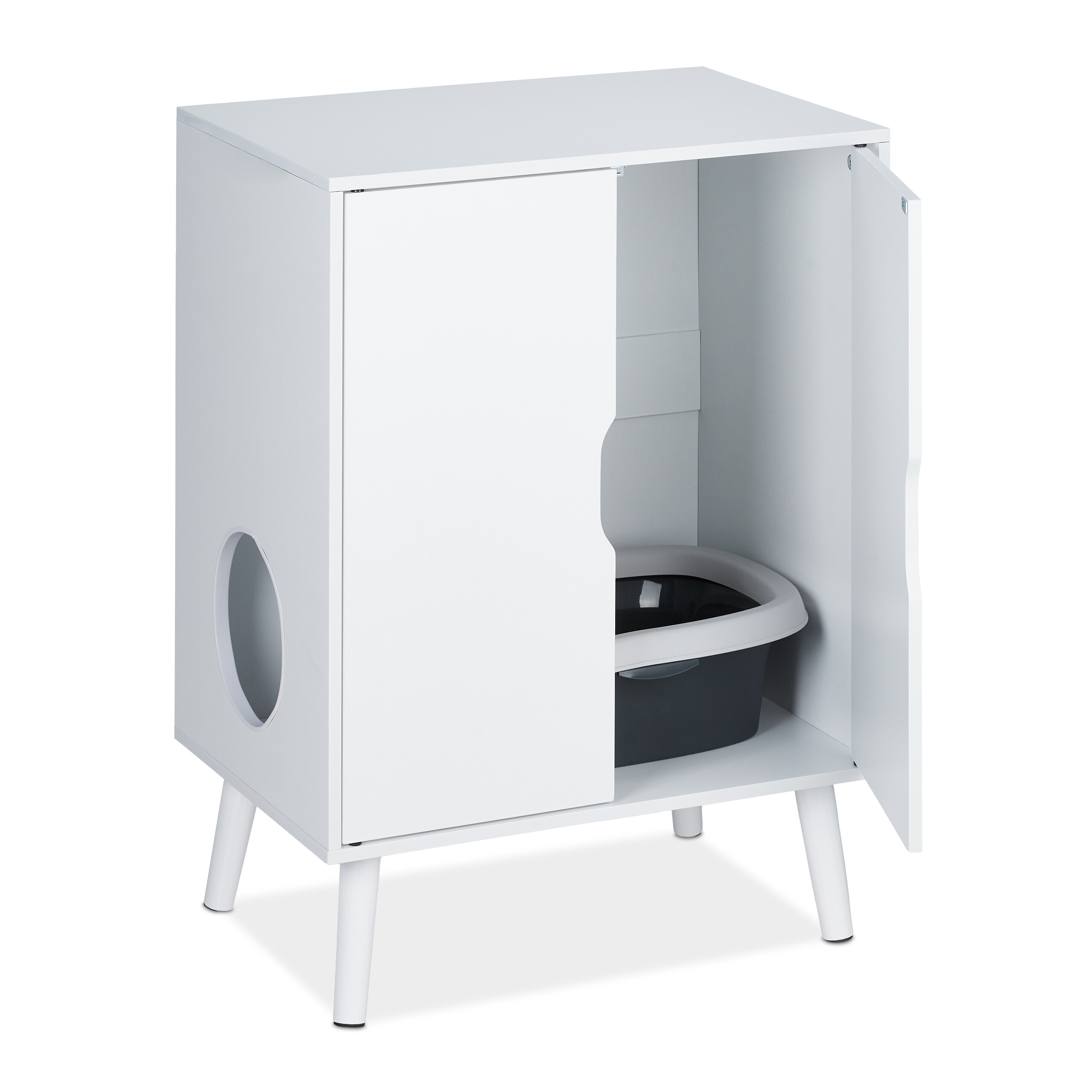 Katzenschrank fr Katzentoilette