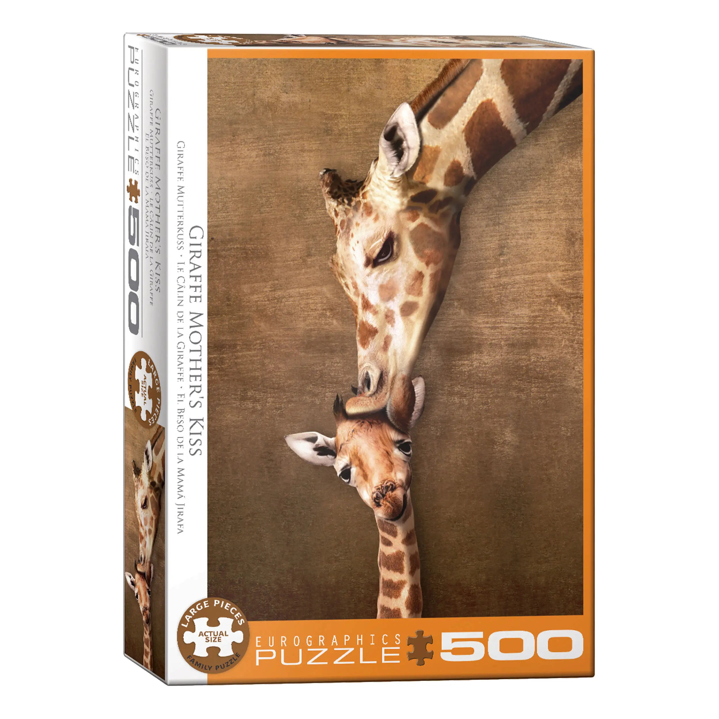 Puzzle XXL Kuss der Giraffenmutter