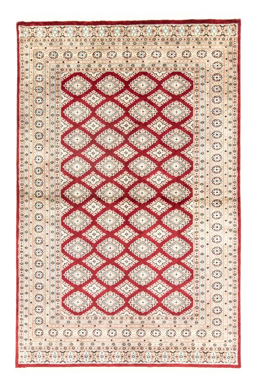 Pakistan Teppich - 198 x 136 cm - rot