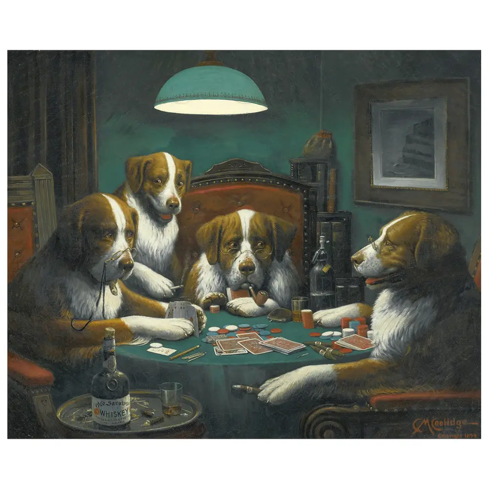 Leinwandbild Poker Game